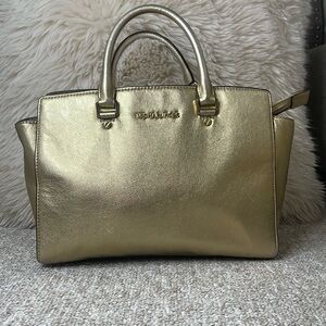 Gold Michael Kors Tote